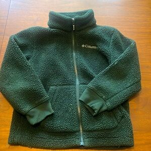 Boys Columbia green zip up size XS